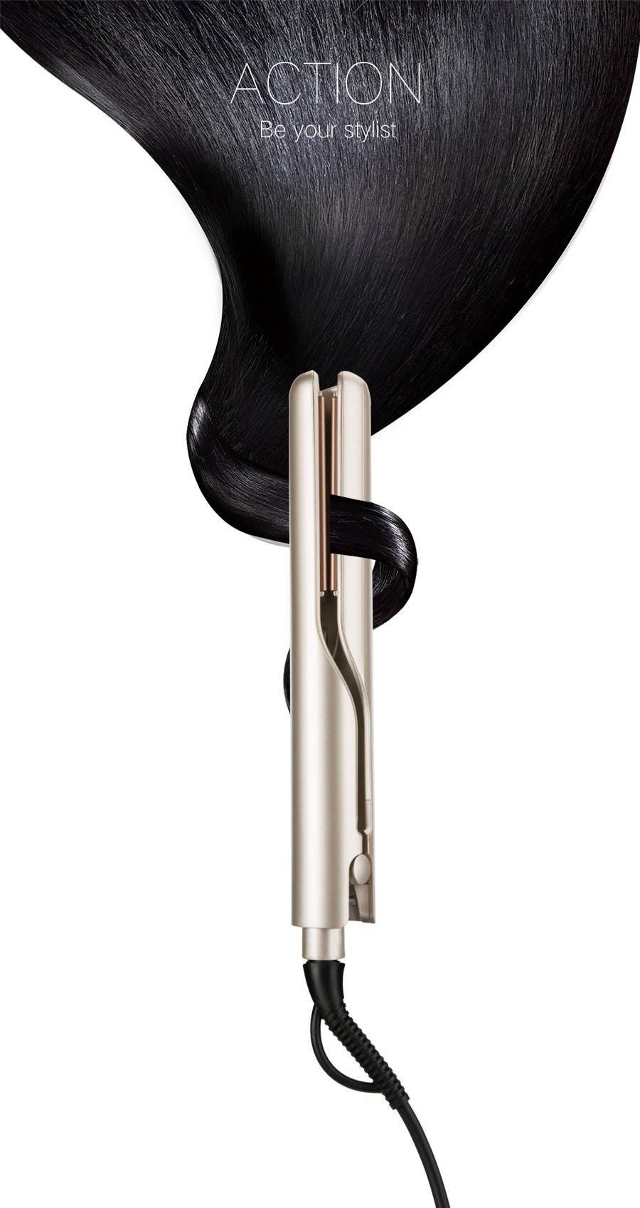 Nouveau Fer à Lisser et Boucler 2 en 1 – Lissage & Boucles Faciles - Afrotix