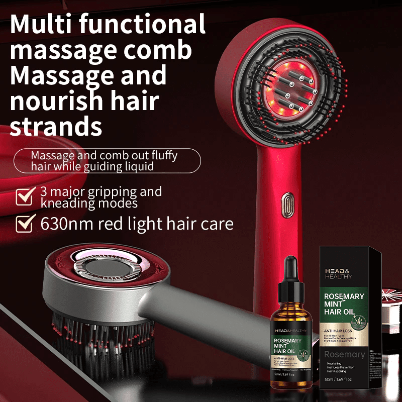 Peigne de Massage Électrique pour le Cuir Chevelu – Soin Capillaire Avancé✨ - Afrotix