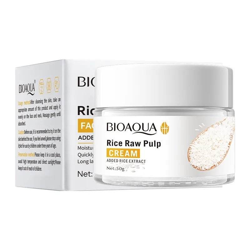 Purées de riz réduit les rides, adoucit la peau, améliore la texture de la peau, hydrate et nourrit - Afrotix