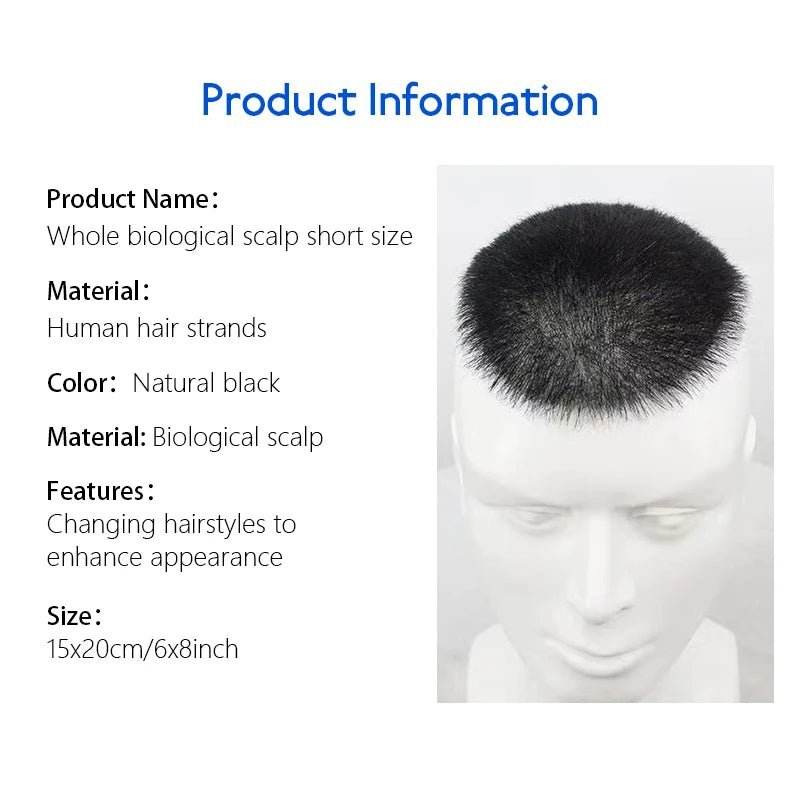 Toupee Homme 100% Cheveux Humains – Effet Naturel & Confort - Afrotix