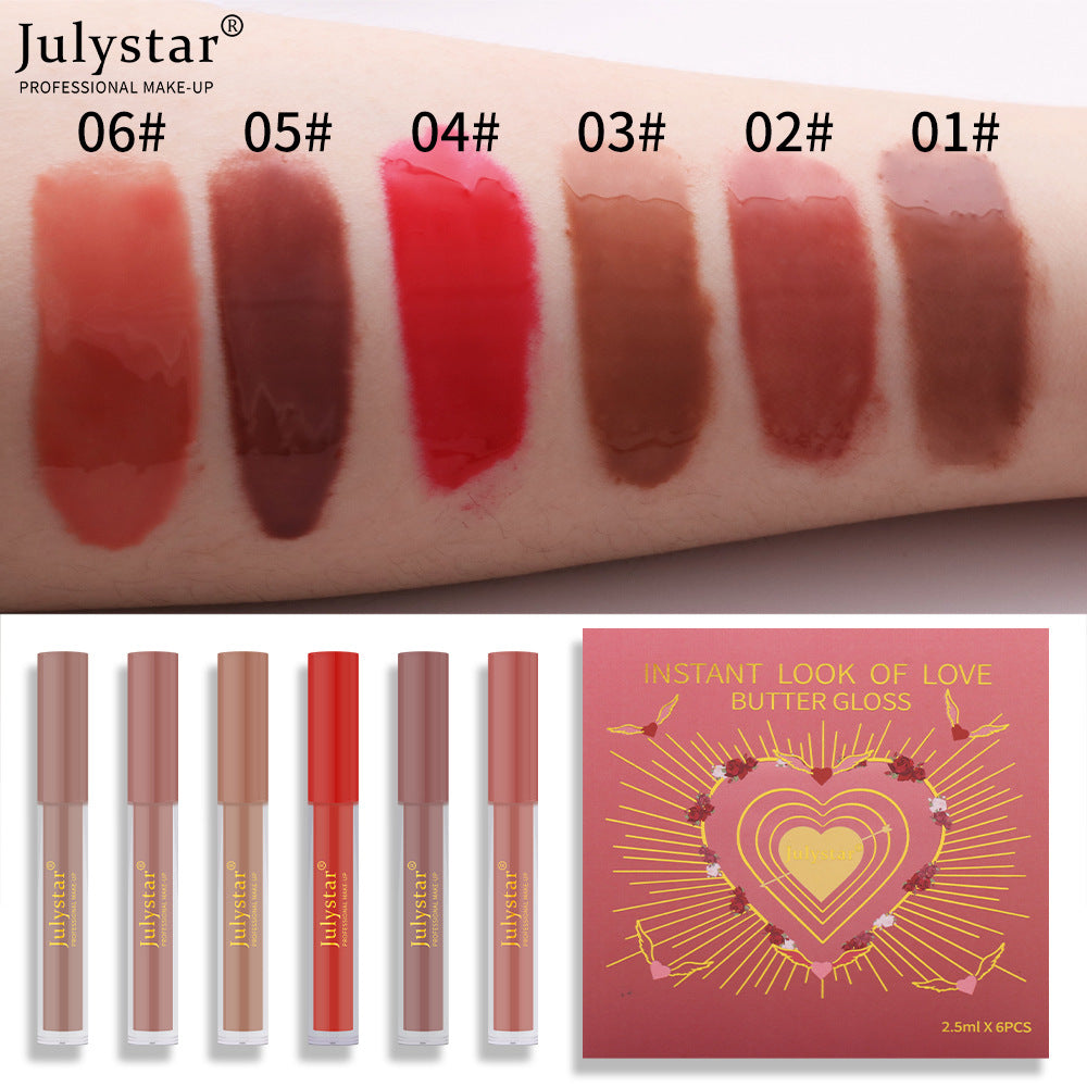 Hydrating Lip Honey Hydrogloss Mirror Lip Cheek Dual Purpose Six piece Set Lip Glaze Labial glaze eprolo