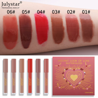 Hydrating Lip Honey Hydrogloss Mirror Lip Cheek Dual Purpose Six piece Set Lip Glaze Labial glaze eprolo