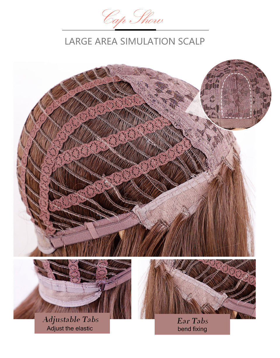 Wig Yin And Yang Two-tone Straight Bangs eprolo