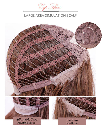 Wig Yin And Yang Two-tone Straight Bangs eprolo