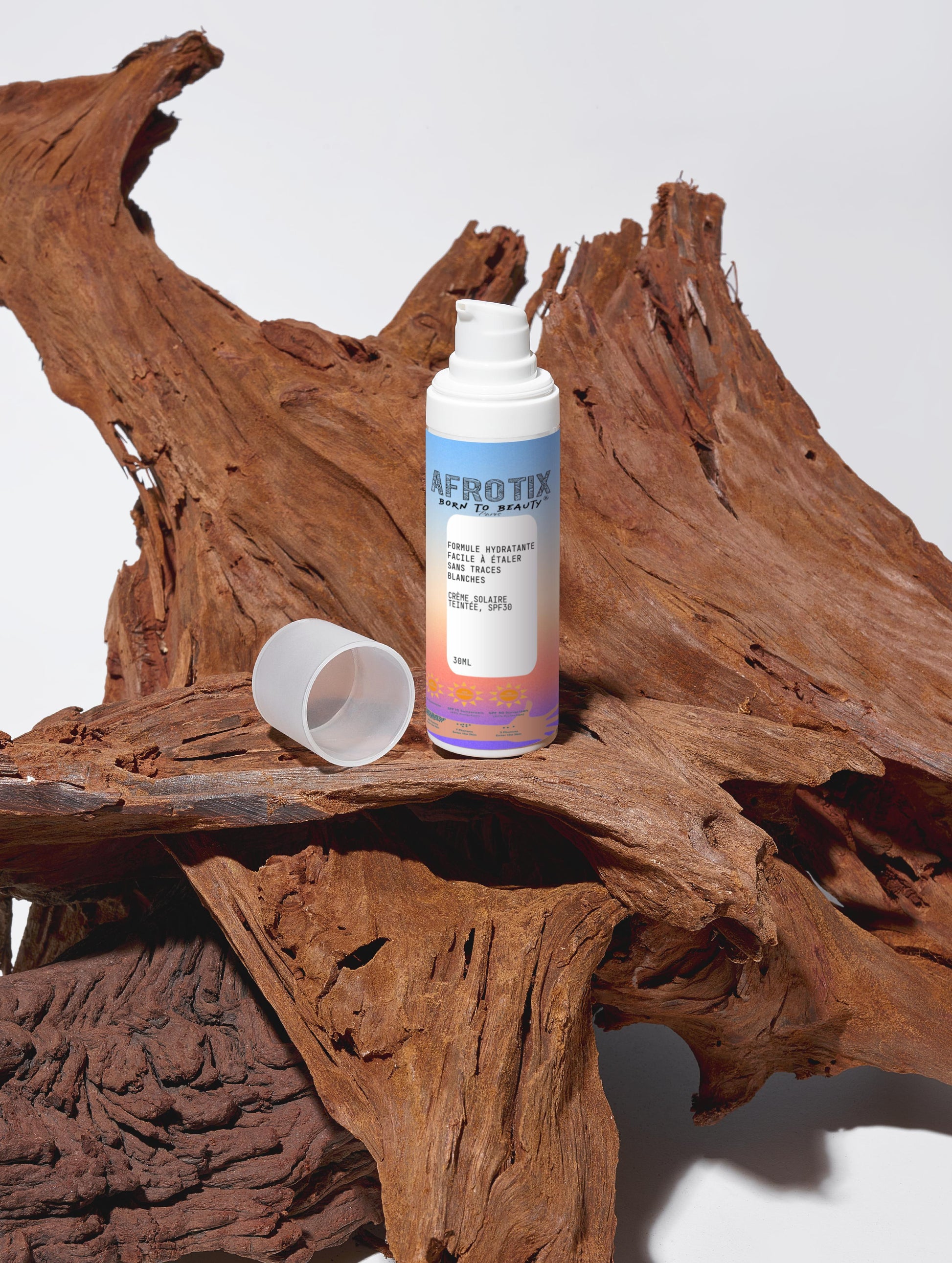 Crème solaire teintée, SPF30 - Afrotix #