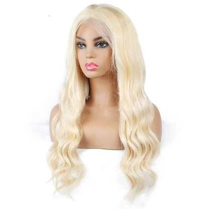perruque semi-lace blonde en cheveux naturels - Afrotix