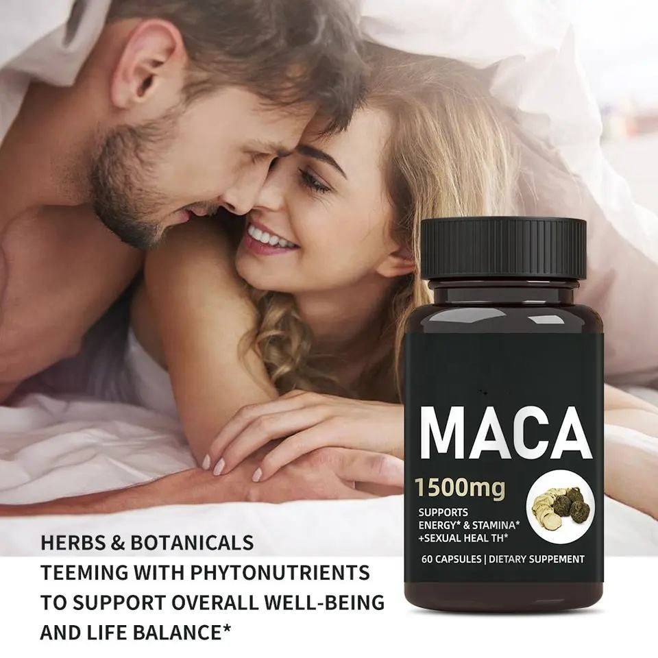 Maca Capsules  root herbal supplement maca extract energy stamina maca root extract capsules eprolo