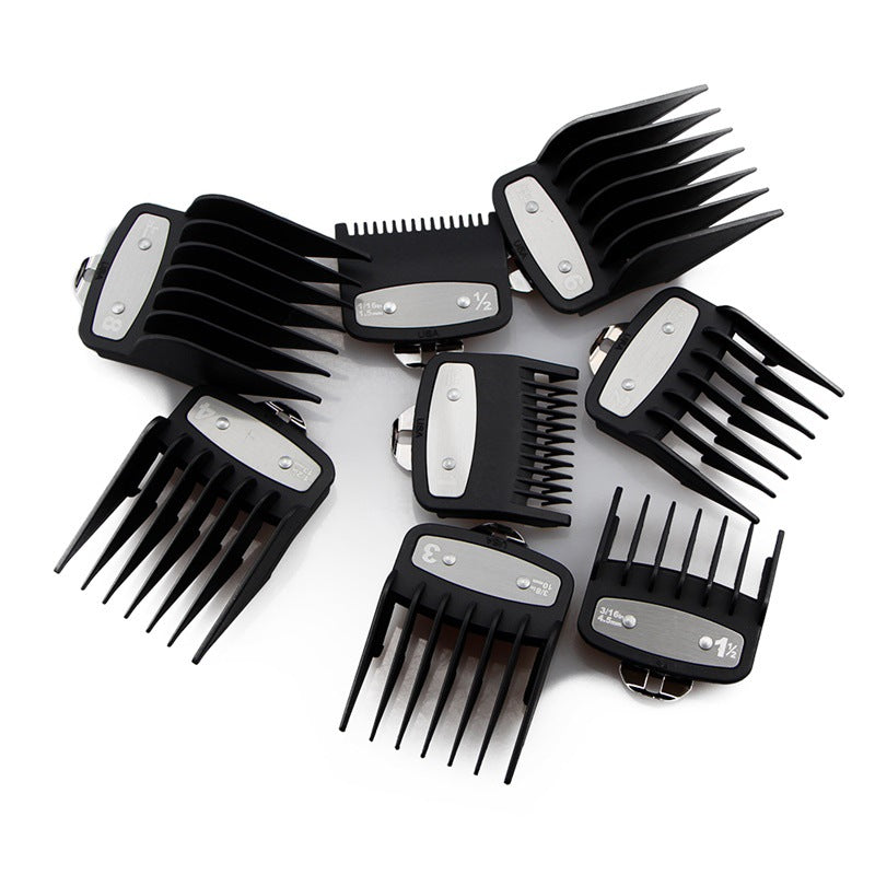 Transfrontalière alimentation spéciale tondeuse à cheveux limite peigne Fader carte ensemble tête d&#039;huile universel dégradé gravure étrier - Afrotix #