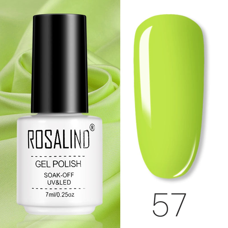 ROSALIND Gel Polish Set Manicure for Nails Semi Permanent Vernis top coat UV LED Gel Varnish Soak Off Nail Art Gel Nail Polish eprolo