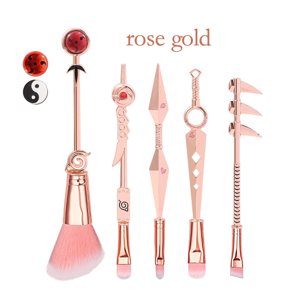 Hot Cosplay Naruto Makeup Brushes Set Sharingan Symbal Powder Foundation Blush Blending Eye shadow Lip Cosmetic Pincel Maquiagem eprolo