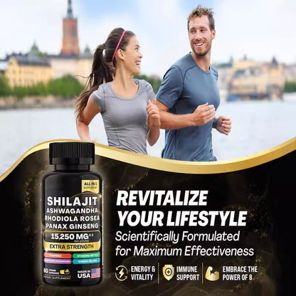 Sea moss Shilajit Frozen Collagen Peptide 2in1 Capsule Help Reduce Wrinkles eprolo