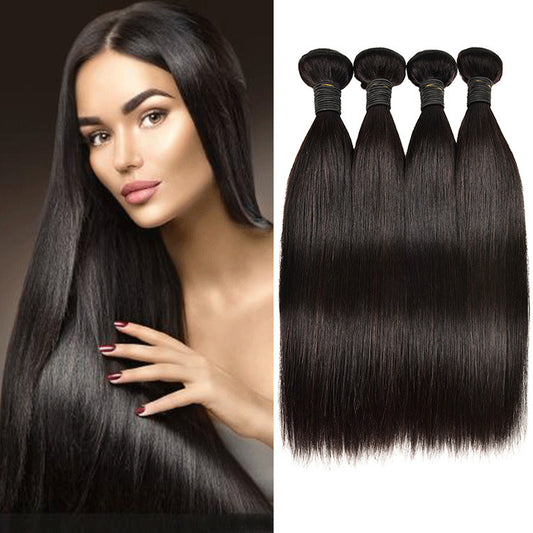 European And American Wigs, Real Hair Weaves, Natural Color, Smooth Hair Weaves Afrotix