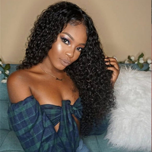 Wig Ladies Mid-length Curly Hair Hand-wrapped Small Curls Afrotix