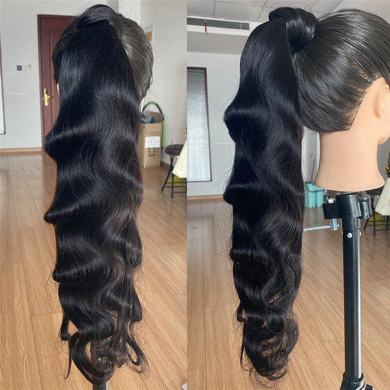 Wig Jurchen Human Hair Ponytail Bandage Bundled Ponytail eprolo