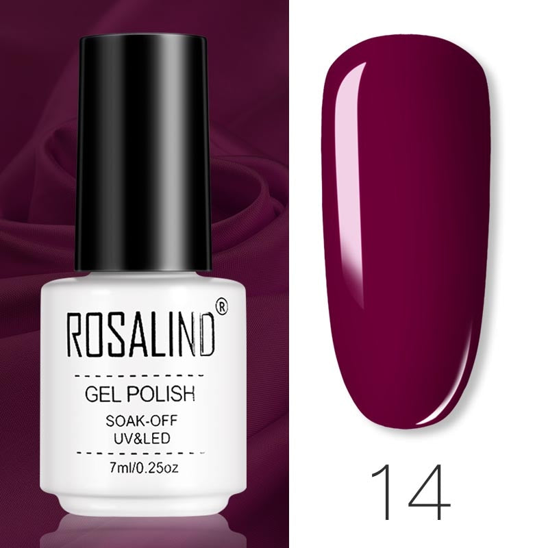 ROSALIND Gel Polish Set Manicure for Nails Semi Permanent Vernis top coat UV LED Gel Varnish Soak Off Nail Art Gel Nail Polish eprolo
