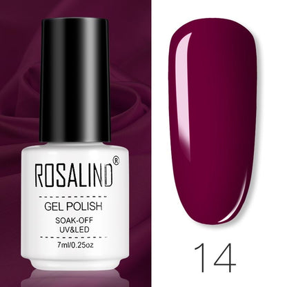 ROSALIND Gel Polish Set Manicure for Nails Semi Permanent Vernis top coat UV LED Gel Varnish Soak Off Nail Art Gel Nail Polish eprolo