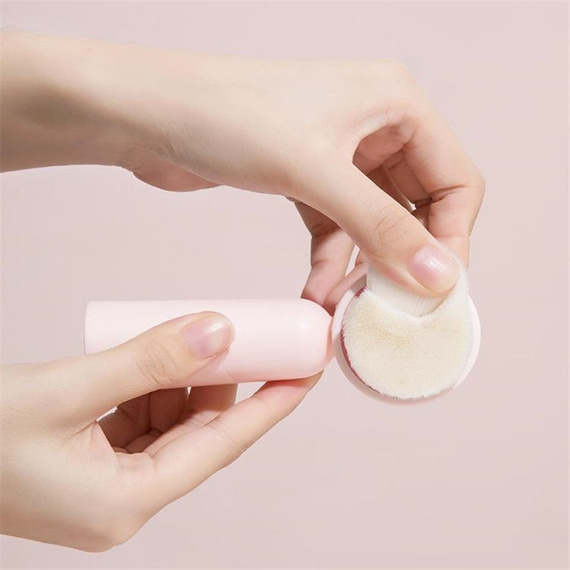 Portable Double Side Silicone Facial Cleanser Brush Soft Hair Face Massage Washing Brush Blackhead Remover Skin Care Tool 20#42 eprolo