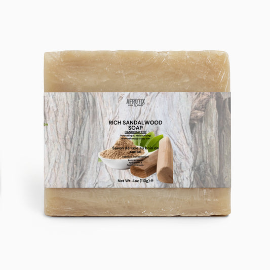 Rich Sandalwood Soap (Savon riche au bois de santal) - Afrotix