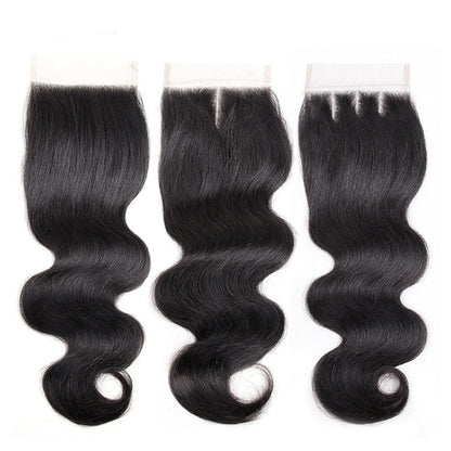 Paquetes de cabello humano brasileño con cierre