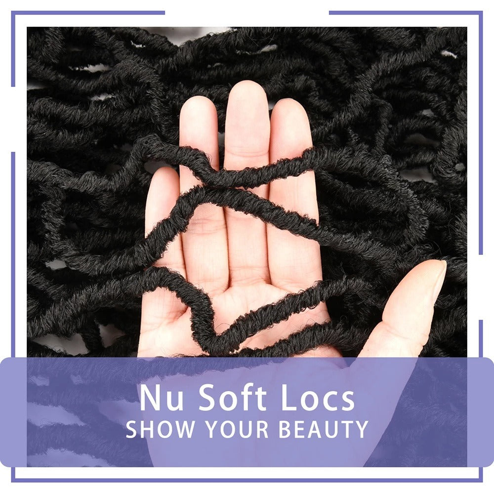 Wigs Tadpole Curve Nu Locs Earthworm Curve Crochet Chemical Fiber Hair Dirty Braid eprolo