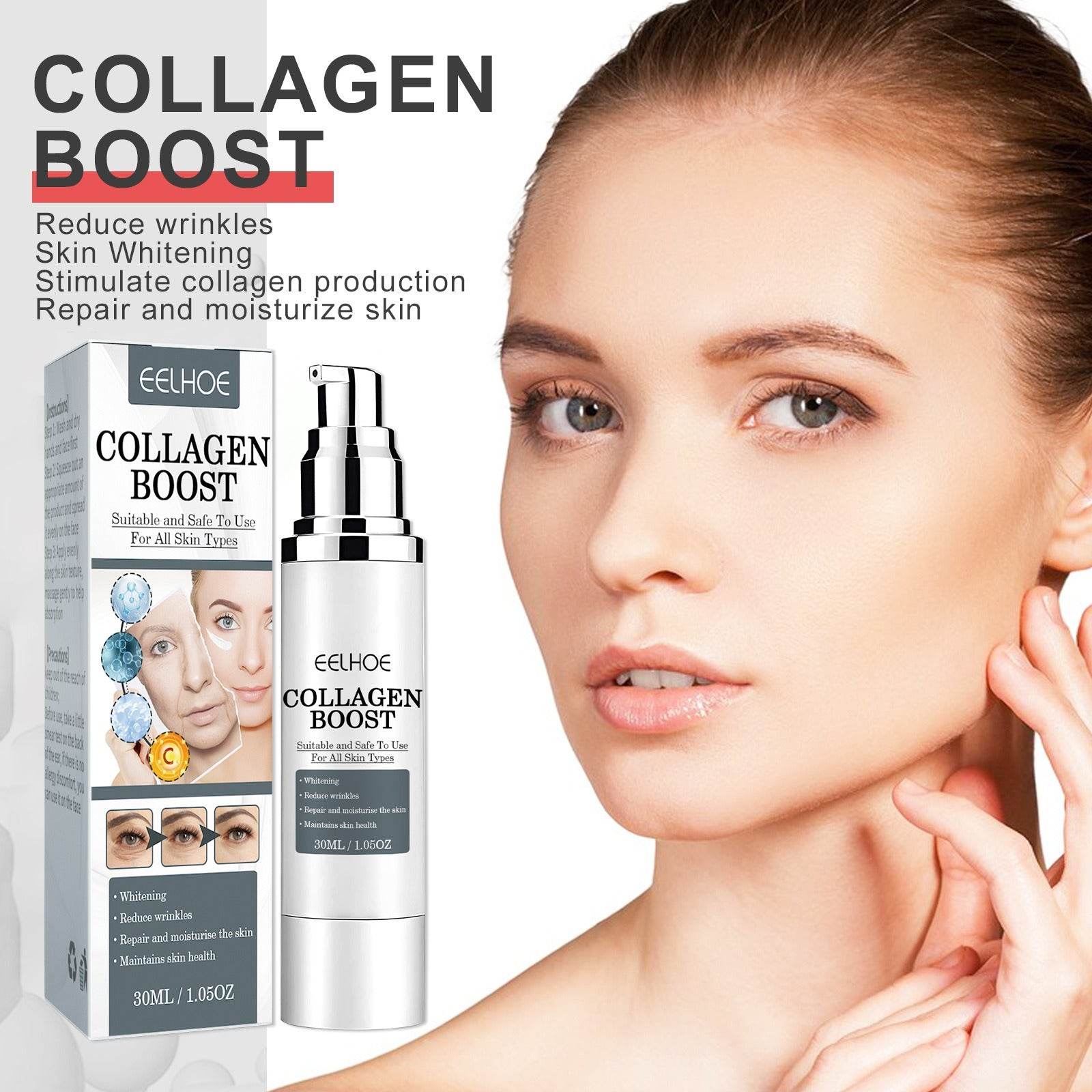 EELHOE Collagen Anti Wrinkle Cream Collagen Is Reconstituted Against Aging To Weaken Fine Lines Moisturize And Tighten Skin - Afrotix