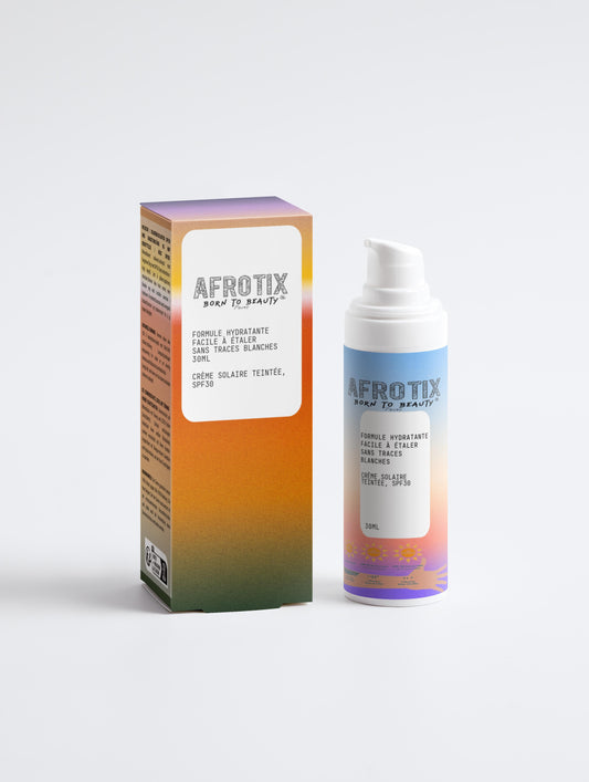 Crème solaire teintée, SPF30 - Afrotix #