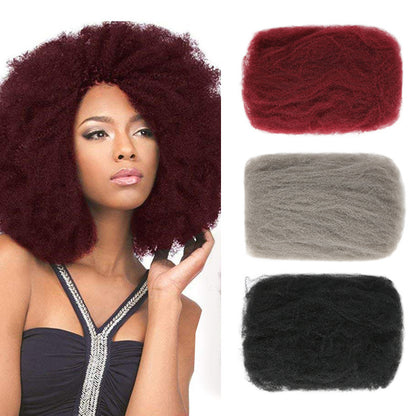 Afro Kinky Bulk Factory Direct Supply Crochet Hair Reggae Dirty Braid Wig Accessories Space Silk Puffy Silk Afrotix