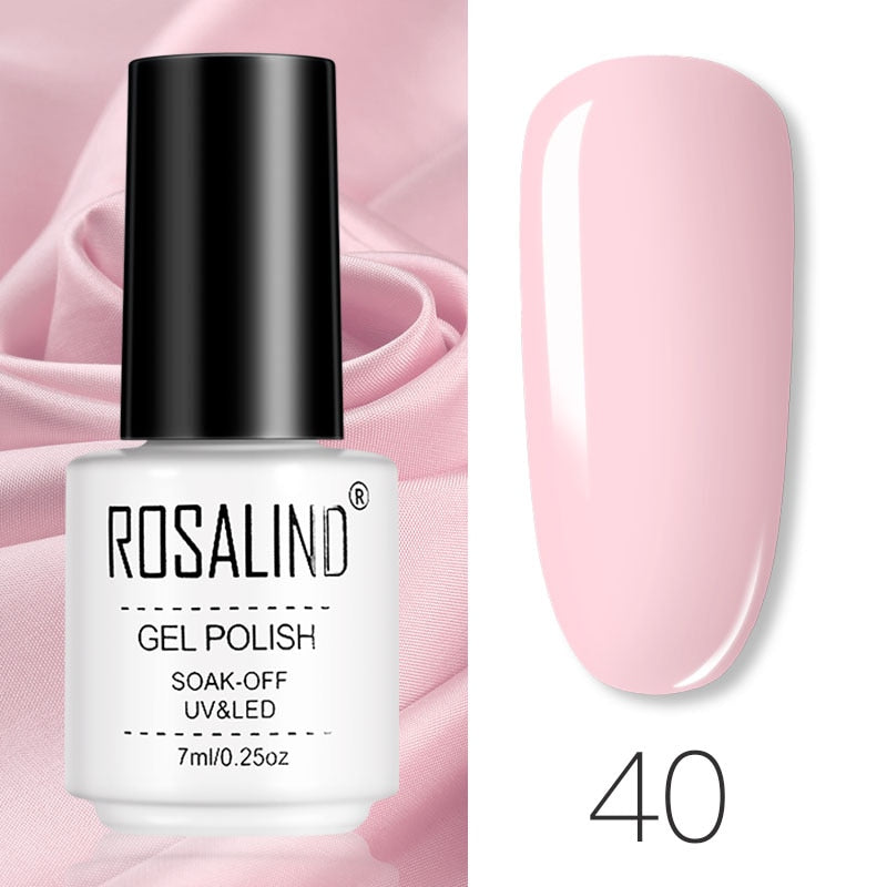ROSALIND Gel Polish Set Manicure for Nails Semi Permanent Vernis top coat UV LED Gel Varnish Soak Off Nail Art Gel Nail Polish eprolo