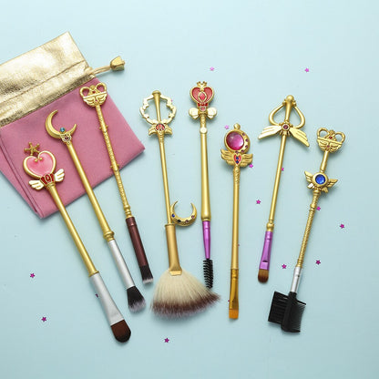 8 Sailor Moon Makeup Brushes Anime Periphery Birthday Holiday Gifts eprolo