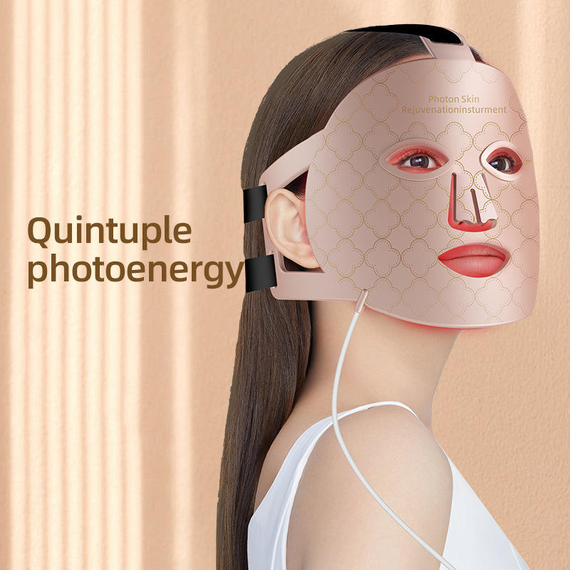 8 Colors Skin Care Face Masking Beauty Led Silicone Mask Infrared Red Light Therapy Led Face Mask eprolo