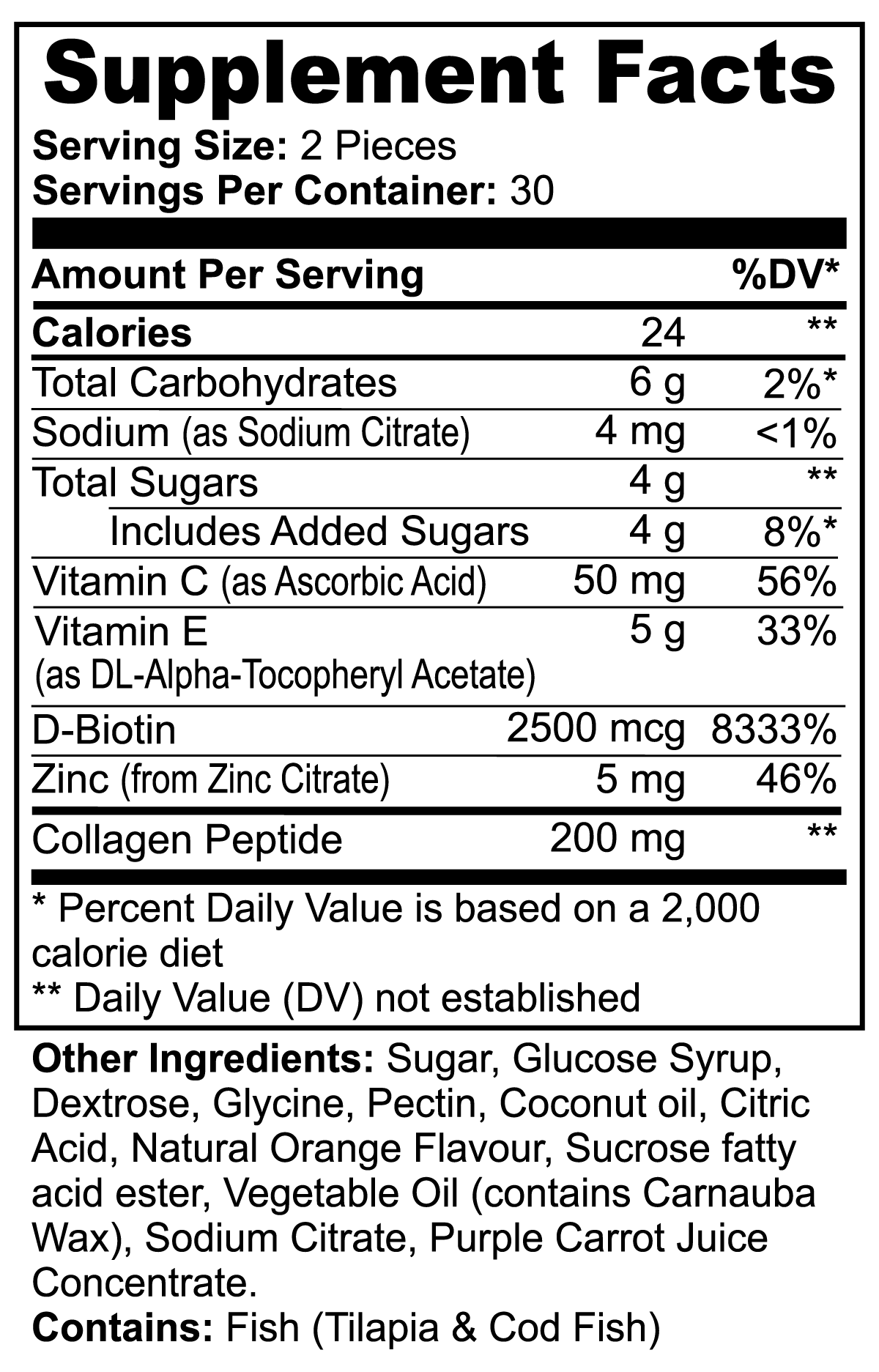 Collagen Gummies (Adult) - Afrotix
