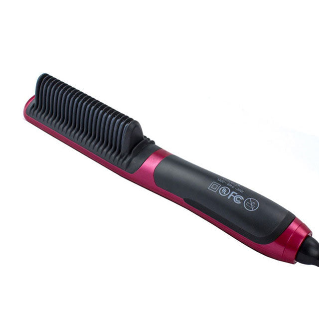 Men's All In One Ceramic Hair Styling Iron Comb Beard Straightener Curler Set Volumize Hair Styler for Men Straightening Brush eprolo