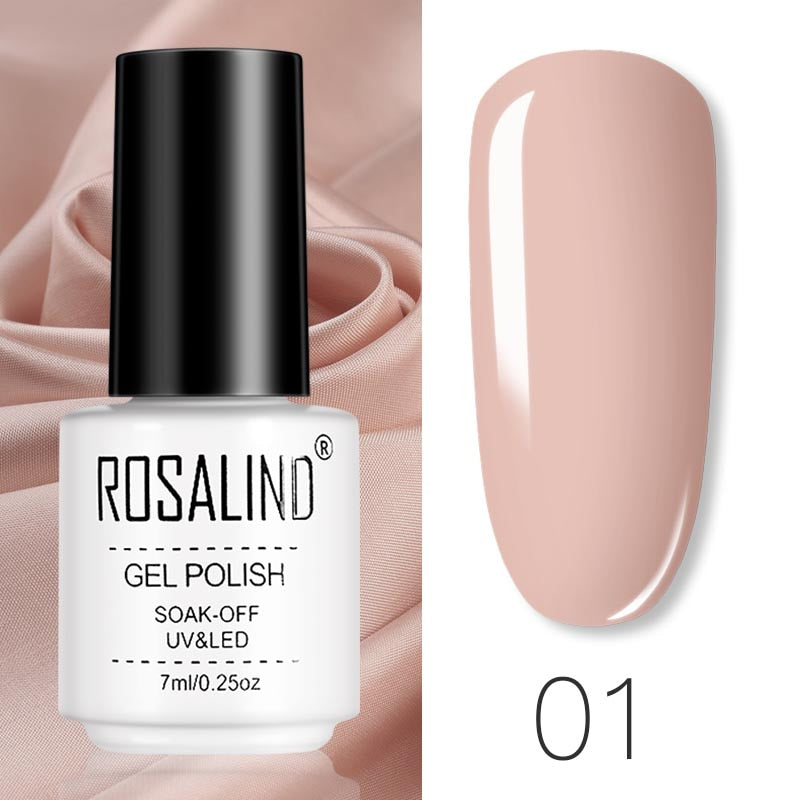 ROSALIND Gel Polish Set Manicure for Nails Semi Permanent Vernis top coat UV LED Gel Varnish Soak Off Nail Art Gel Nail Polish eprolo