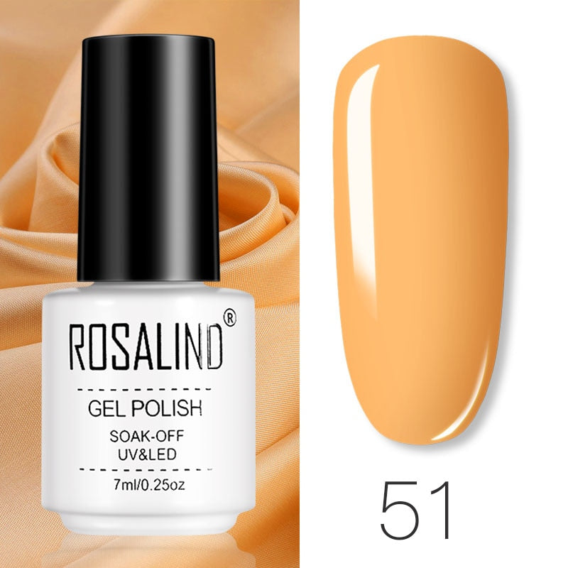 ROSALIND Gel Polish Set Manicure for Nails Semi Permanent Vernis top coat UV LED Gel Varnish Soak Off Nail Art Gel Nail Polish eprolo