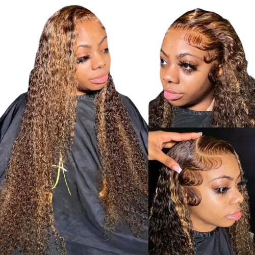 P427 13x6 Water Wave Lace Front Human Hair Wigs Afrotix