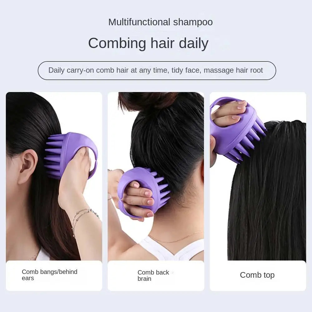 Portable Long Tooth Shampoo Brush Handheld Round Soft Scalp Massage Brush Bath Massage Brush Hair Shower Brush Comb Hair Care eprolo