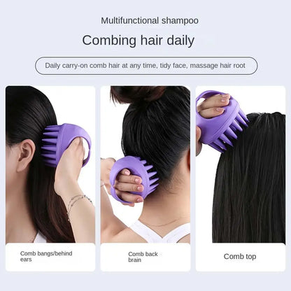 Portable Long Tooth Shampoo Brush Handheld Round Soft Scalp Massage Brush Bath Massage Brush Hair Shower Brush Comb Hair Care eprolo