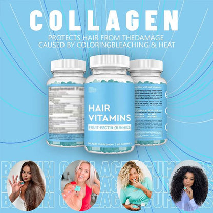 Hair gummies with biotin growth - Afrotix