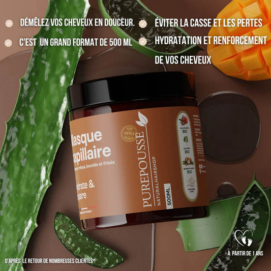 Masque Capillaire hydratant 500ml - Afrotix