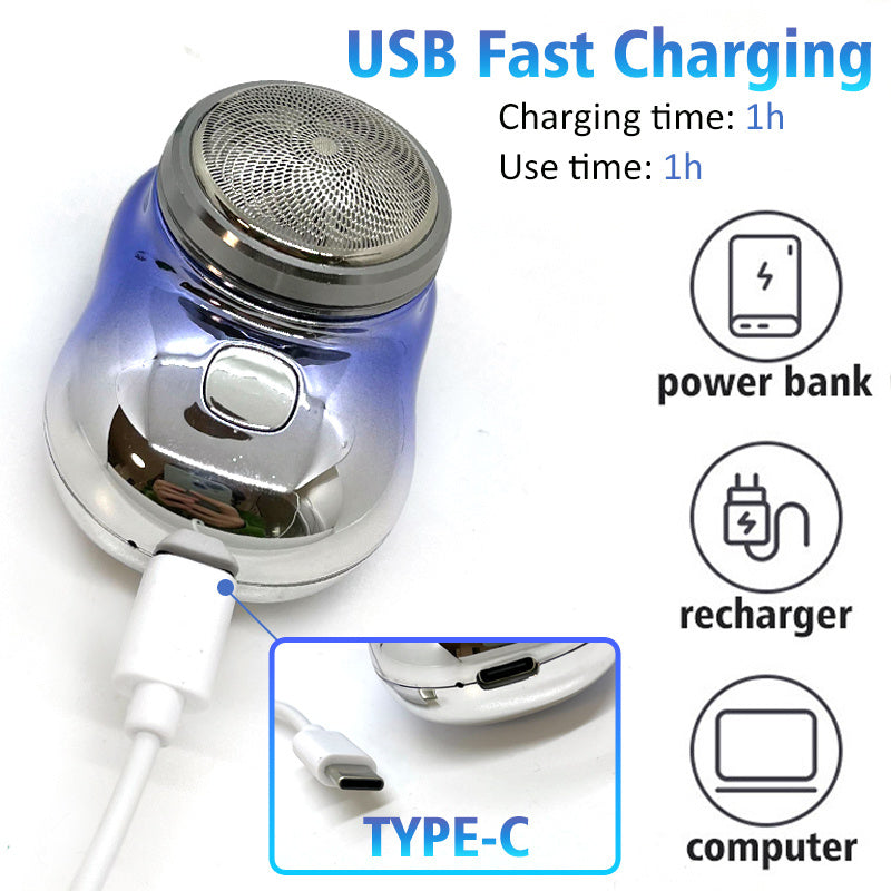 Mini Portable Face Cordless Shavers Rechargeable USB Electric Shaver Wet & Dry Painless Small Size Machine Shaving For Men eprolo