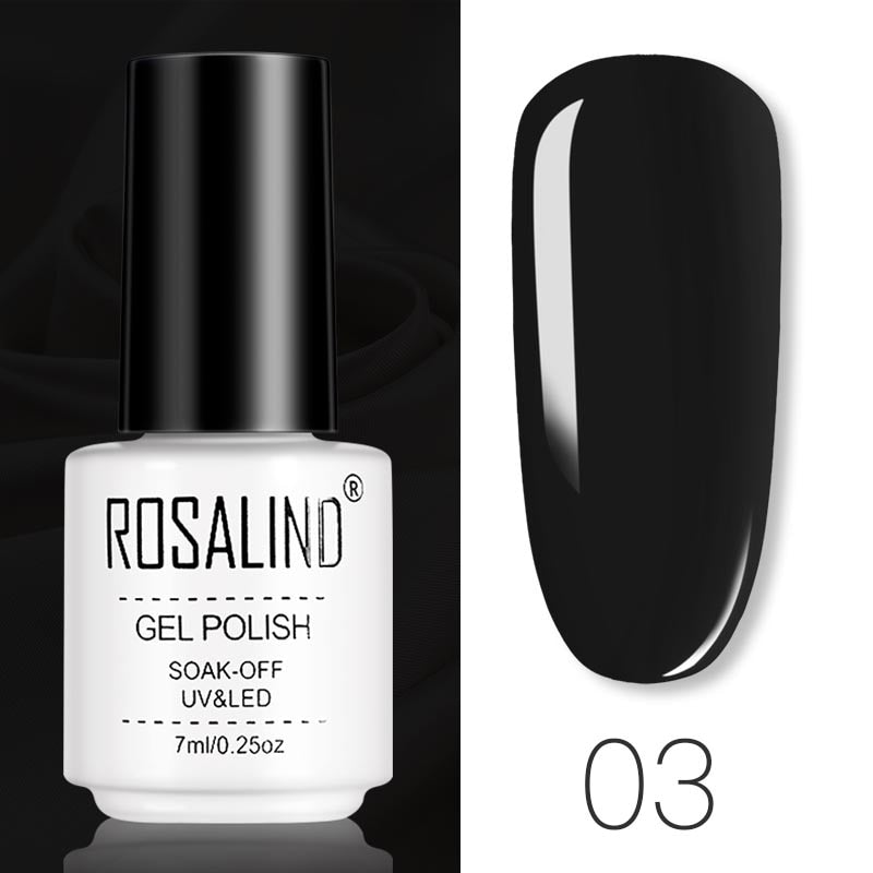 ROSALIND Gel Polish Set Manicure for Nails Semi Permanent Vernis top coat UV LED Gel Varnish Soak Off Nail Art Gel Nail Polish eprolo