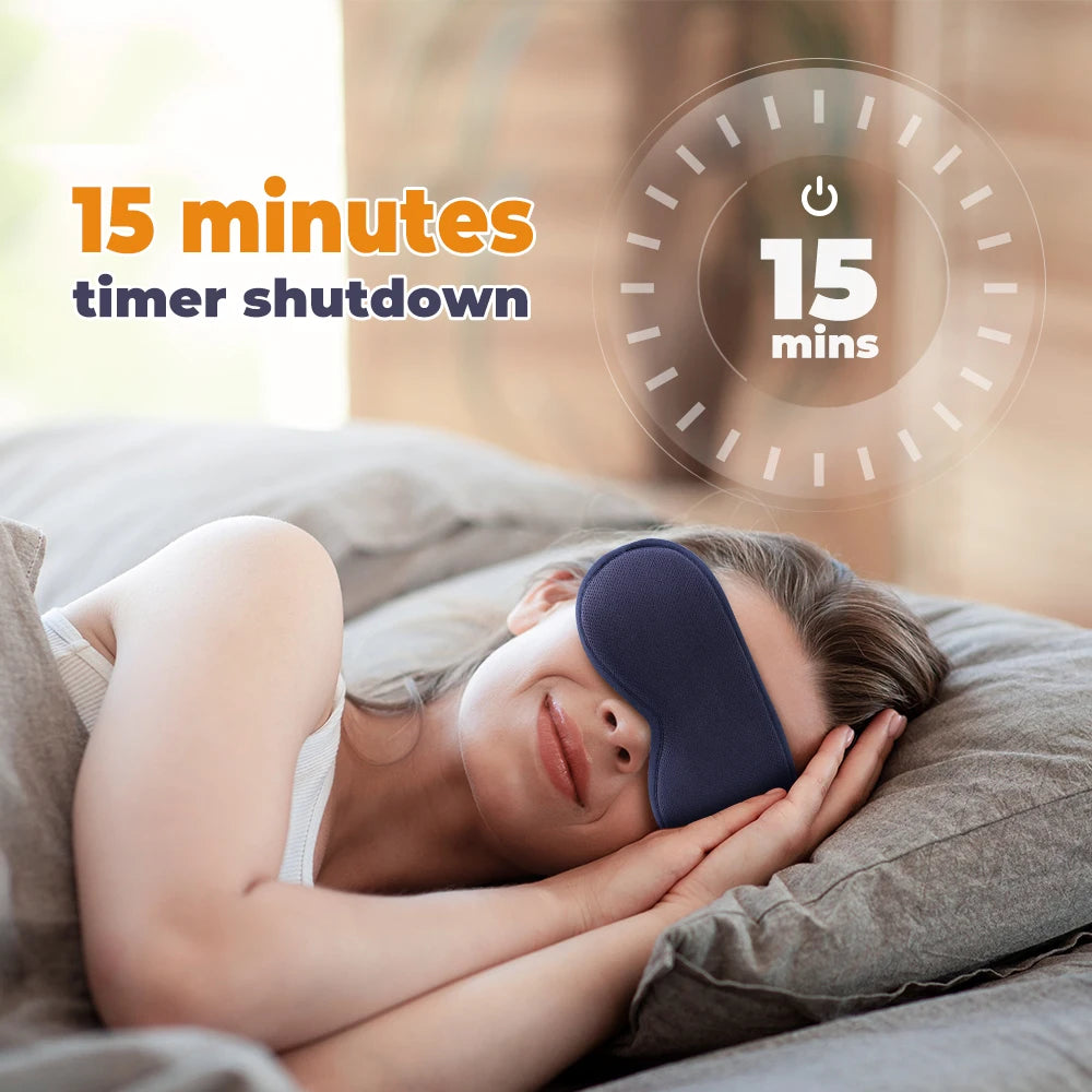 Electric Vibration Eye Massager Heated Eye Mask Wireless Relieve Eye Strain Dark Circles Dry Eye Fatigue Relief Sleeping Mask eprolo
