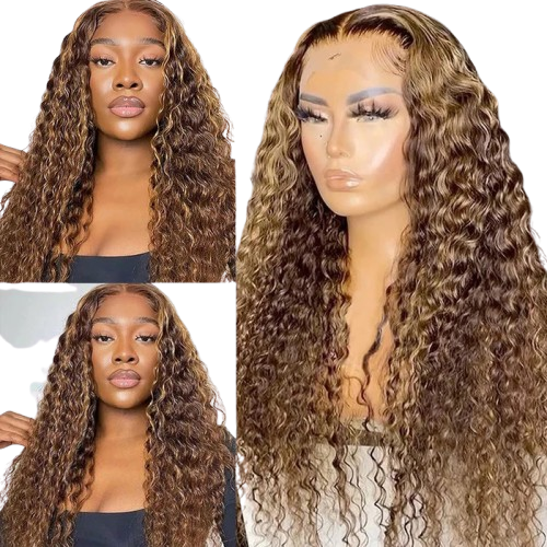 P427 13x6 Water Wave Lace Front Human Hair Wigs Afrotix