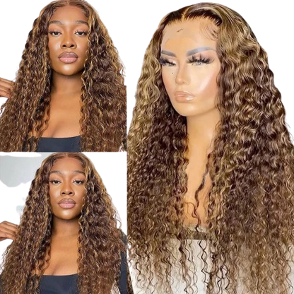 P427 13x6 Water Wave Lace Front Human Hair Wigs Afrotix