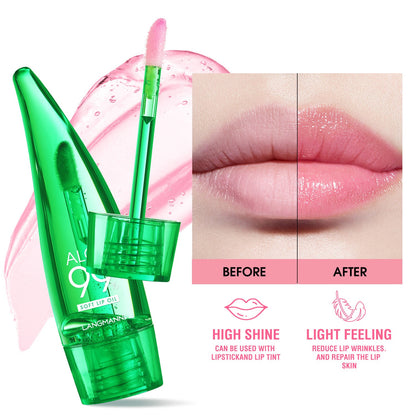langmannni  Aloe vera lip gloss, temperature-sensitive color-changing lip glaze, moisturizing and protective lipstick, lip oil eprolo