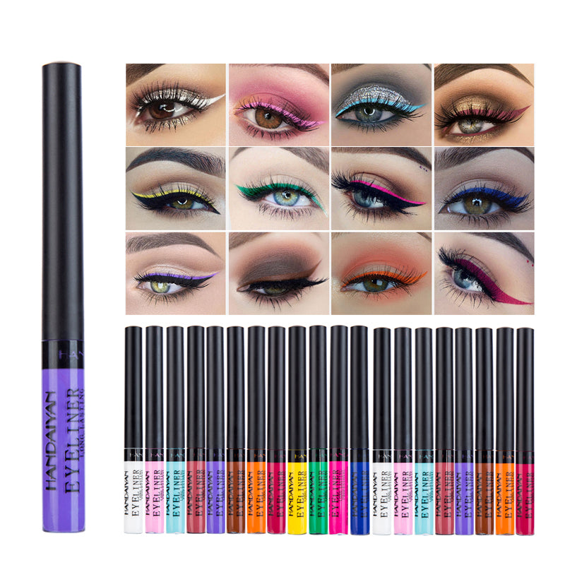 Makeup Color Eyeliner Matte Quick-Drying Liquid Eyeliner No Smudging MSDS Certified 12Pcs eprolo