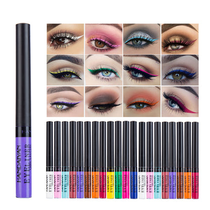 Makeup Color Eyeliner Matte Quick-Drying Liquid Eyeliner No Smudging MSDS Certified 12Pcs eprolo