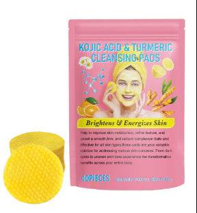 Tampon nettoyant au curcuma comprimé - Curcuma &amp; Acide Kojique - Afrotix