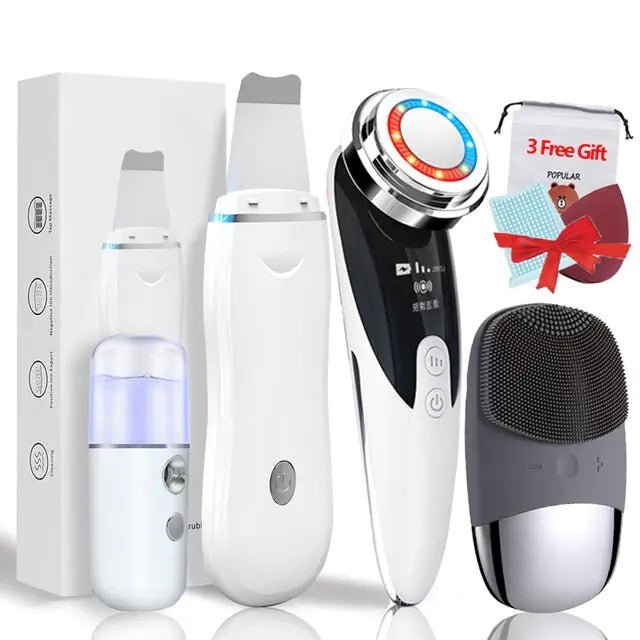 4+3 Kit Ultrasonic Skin Scrubber - Afrotix