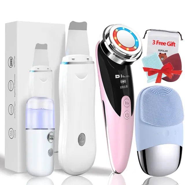 4+3 Kit Ultrasonic Skin Scrubber - Afrotix
